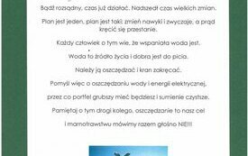 Przekonaj innych do oszczędzania wody i energii elektrycznej - wyniki konkursu