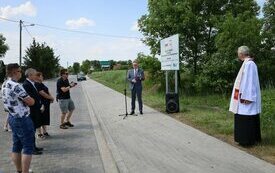 ​Podsumowano przebudowę drogi w Grzymysławiu