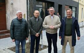 Pierwsze nasadzenia na ul. Wyszyńskiego
