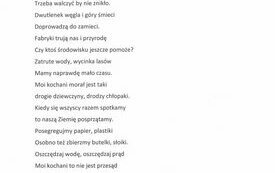 Rozstrzygnięcie konkursu ,,Ratujmy klimat!''