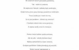 Rozstrzygnięcie konkursu ,,Ratujmy klimat!''