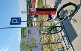 Nowe stacje naprawy rower&oacute;w w gminie Śrem - zrealizowany projekt BOŚ