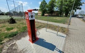 Nowe stacje naprawy rower&oacute;w w gminie Śrem - zrealizowany projekt BOŚ
