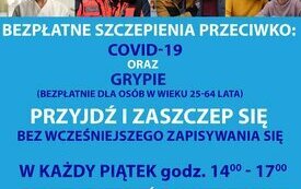 Szczepienia w sali Bazar przeciw COVID-19 oraz grypie