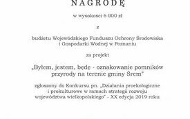 Nagrody za działania prokulturowe i proekologiczne