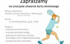 Nowy kort tenisowy w Psarskim