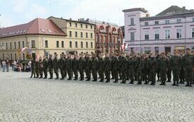 Pierwsza przysięga śremskich Wojsk Obrony Terytorialnej