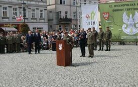 Pierwsza przysięga śremskich Wojsk Obrony Terytorialnej