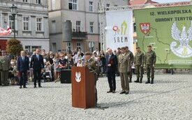 Pierwsza przysięga śremskich Wojsk Obrony Terytorialnej
