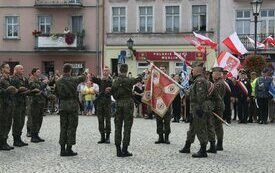 Pierwsza przysięga śremskich Wojsk Obrony Terytorialnej