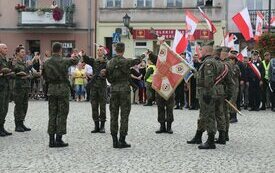 Pierwsza przysięga śremskich Wojsk Obrony Terytorialnej