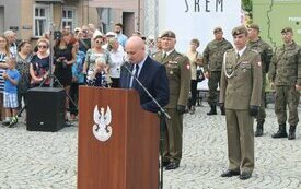 Pierwsza przysięga śremskich Wojsk Obrony Terytorialnej