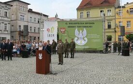 Pierwsza przysięga śremskich Wojsk Obrony Terytorialnej