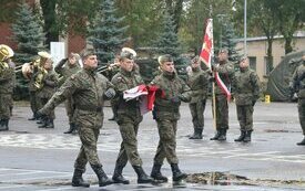 Przysięga żołnierzy w 6. batalionie chemicznym Sił Powietrznych