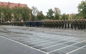 Przysięga żołnierzy w 6. batalionie chemicznym Sił Powietrznych