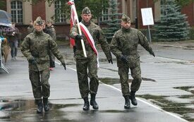 Przysięga żołnierzy w 6. batalionie chemicznym Sił Powietrznych