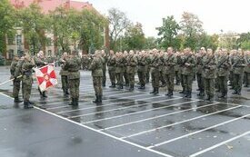 Przysięga żołnierzy w 6. batalionie chemicznym Sił Powietrznych