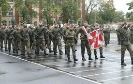 Przysięga żołnierzy w 6. batalionie chemicznym Sił Powietrznych