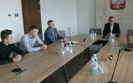 Burmistrz Śremu spotkał się taekwondzistami