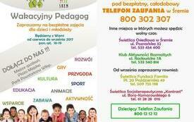 Program dla dzieci i młodzieży - &bdquo;Wakacyjny pedagog&rdquo; 