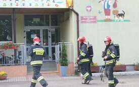 ​Ćwiczenia przeciwpożarowe w przedszkolu Janku Wędrowniczku