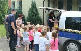 ​Ćwiczenia przeciwpożarowe w przedszkolu Janku Wędrowniczku