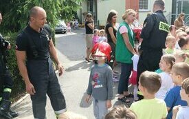 ​Ćwiczenia przeciwpożarowe w przedszkolu Janku Wędrowniczku