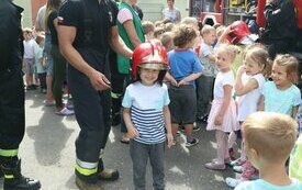​Ćwiczenia przeciwpożarowe w przedszkolu Janku Wędrowniczku