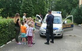 ​Ćwiczenia przeciwpożarowe w przedszkolu Janku Wędrowniczku
