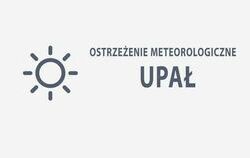 Ostrzeżenie meteorologiczne – Fala upałów  25-27 czerwca 2026 