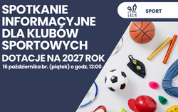 Zdjęcie do Spotkanie informacyjne dla klub&oacute;w sportowych...