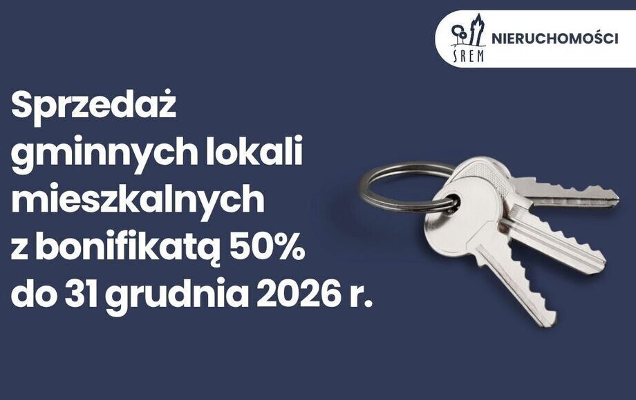 Zdjęcie do Sprzedaż gminnych lokali mieszkalnych z bonifikatą 50% do 31...