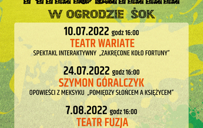Zdjęcie do Familijne niedziele w ogrodzie ŚOK