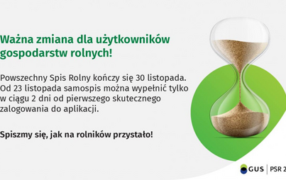 Zdjęcie do Skr&oacute;cony termin samospisu rolnego