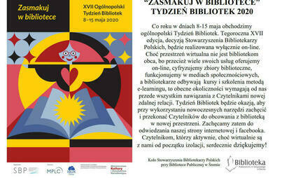 Zdjęcie do Og&oacute;lnopolski Tydzień Bibliotek