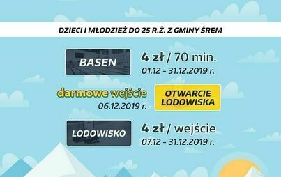 Zdjęcie do Grudniowa promocja na basenie i lodowisku