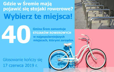 Zdjęcie do Geoankieta 40 stojak&oacute;w rowerowych