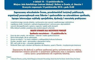 Zdjęcie do ​​Konferencja Śrem dla rodziny - 10 &ndash; 13 października br. 