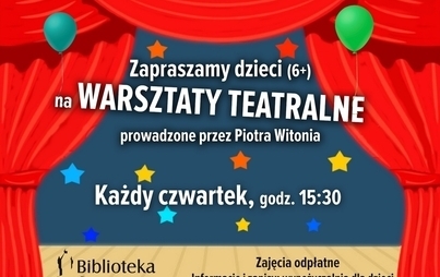 Zdjęcie do Warsztaty teatralne dla dzieci
