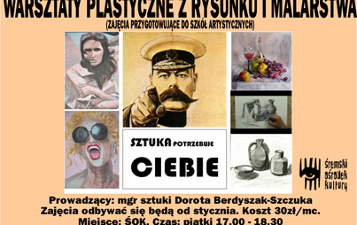 Zdjęcie do Warsztaty plastyczne z rysunku i malarstwa w ŚOK