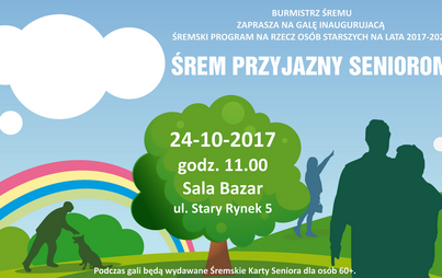Zdjęcie do Gala "Śrem Przyjazny Seniorom" - zaproszenie