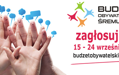 Zdjęcie do 15 - 24 września głosowanie na projekty  - Budżet Obywatelski Śremu