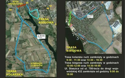Zdjęcie do Triathlon Śrem - utrudnienia drogowe 