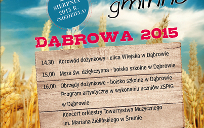 Zdjęcie do Dożynki Gminne Dąbrowa 2015