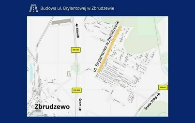 Gmina Śrem w Zbrudzewie wybuduje ul. Brylantową