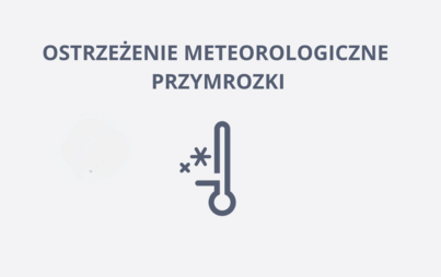 Ostrzeżenie meteorologiczne – Przymrozki 25/26  marca 2024