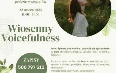 Warsztaty wokalne z Roxaną Tutaj | 22.03.2025