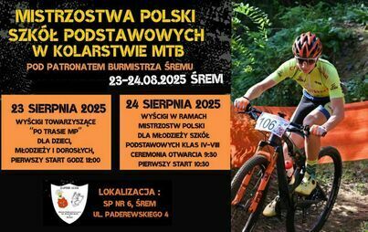 Mistrzostwa Polski Szkół Podstawowych w kolarstwie MTB | 23-24.08.2025
