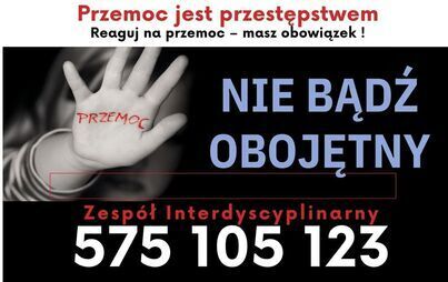 Zdjęcie do Przemoc jest przestępstwem - Reaguj na przemoc &ndash; masz obowiązek !