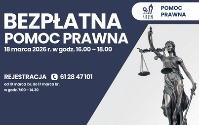 Zdjęcie do Bezpłatna pomoc prawna - 18 marca br.